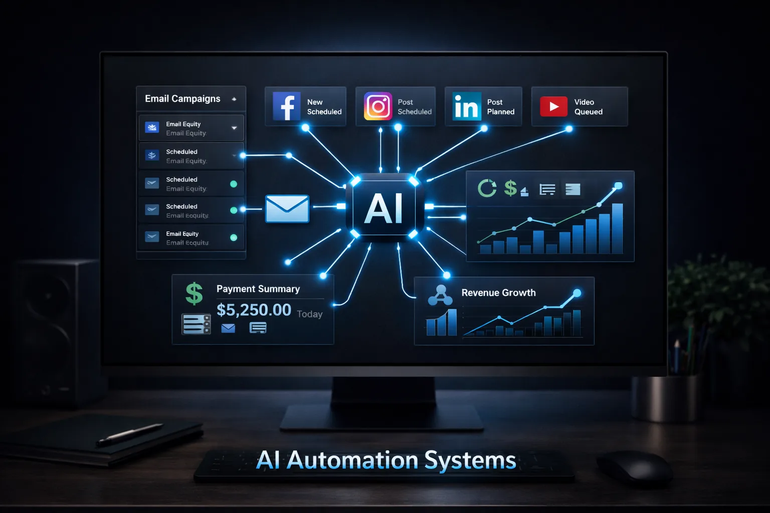 Custom AI application and automation architecture